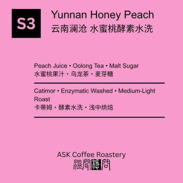 S3 Yunnan Honey Peach Enzymatic Washed