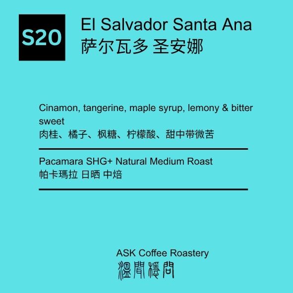 S20 El Salvador Pacamara SHG+ Natural
