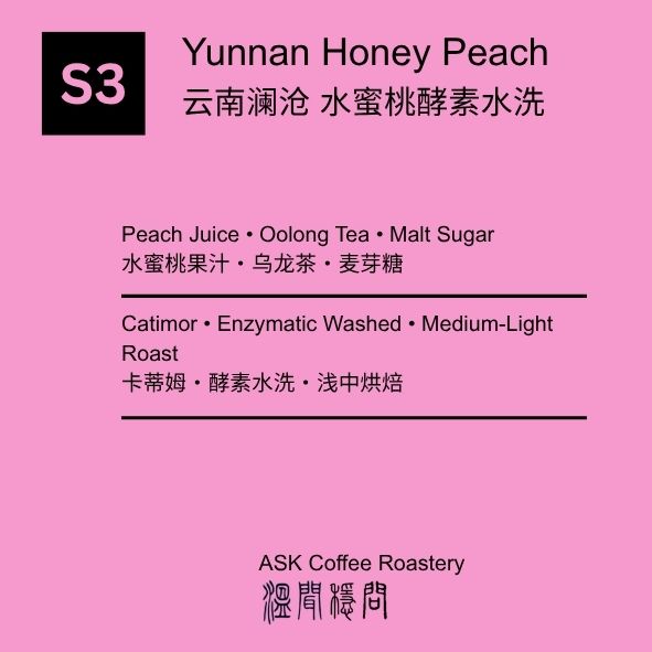 S3 Yunnan Honey Peach Enzymatic Washed