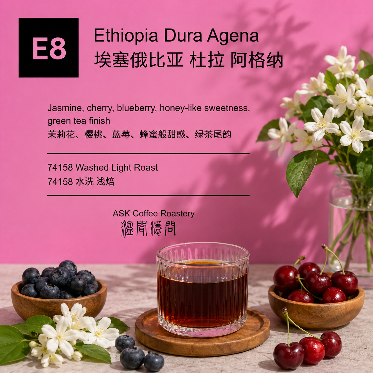 E8 Ethiopia Dura Agena 74158 Washed