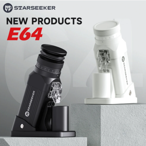 Starseeker E64 64mm Flat Burr Single Dose Coffee Grinder