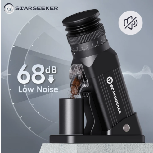 Starseeker E64 64mm Flat Burr Single Dose Coffee Grinder